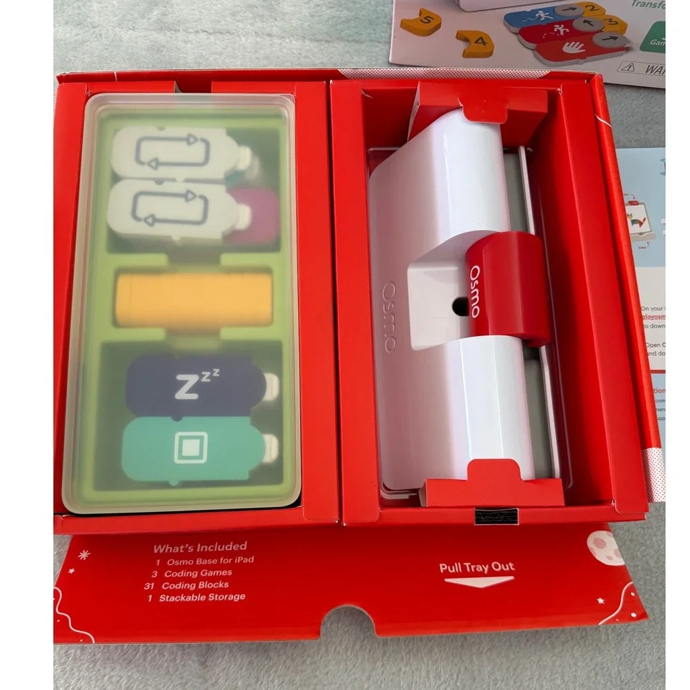 NEW Open Box Osmo Coding Starter Kit for iPad - 3 Games - 31 Blocks - Ages 5-10